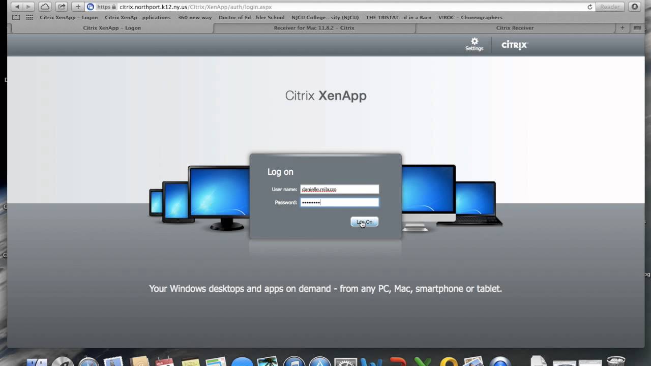 problems with citrix receiver for mac